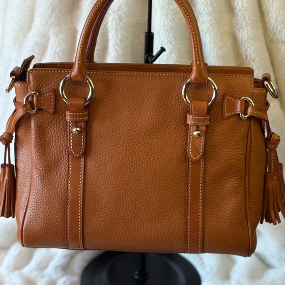 Dooney & Bourke Caramel Leather Satchel - Picture 6 of 11